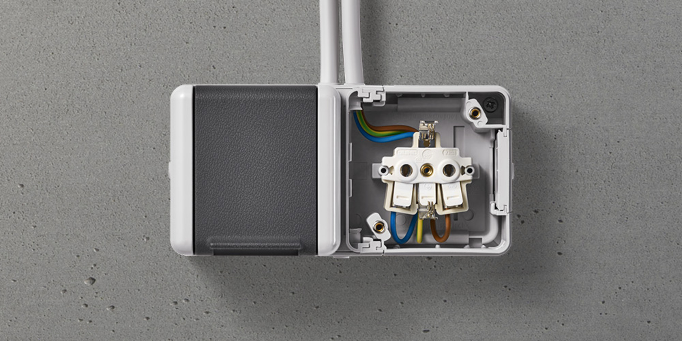 Doppelsteckdose mit Trennsteg bei Elektro Krebs GmbH in Büttelborn